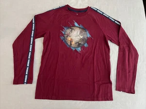 AVENGERS LONG SLEEVE MAROON YOUTH SHIRT SIZE LARGE 12-13Y (PRE-OWNED) - Picture 1 of 12