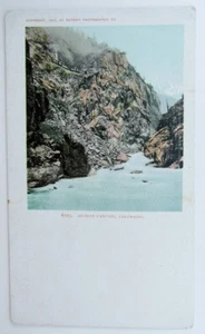 DE COLECCIÓN copyright 1900 POSTAL ANIMAS CAÑÓN COLORADO tren ferroviario - Imagen 1 de 2