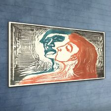 Head by head Edvard Munch Glass Print 120x60 Photo Wall Hanging Home Decor 