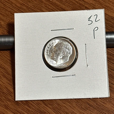 1952 P Roosevelt  Silver Dime  (Free Shipping) Cover