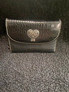 Cartera de cuero negra Brighton - Imagen 1 de 4