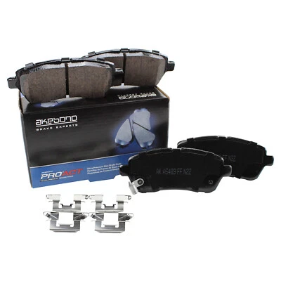 Juego de pastillas de freno delanteras de cerámica Akebono ProAct Ultra Premium para Ford Fiesta Mazda 2 Foto 1 de 4