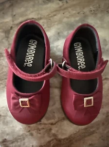 Gymboree Burgundy Girls Dress Shoes Sz 3 Holiday New - Picture 1 of 3