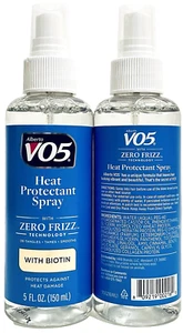 2 Ct Alberto VO5 Heat Protectant Spray With Zero Frizz Technology & Biotin 5 Oz - Picture 1 of 1