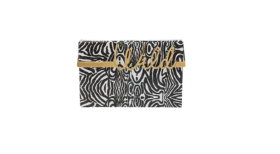 Charlotte Olympia Black and White Zebra Stripe Python Wild Box Clutch - Image 1 of 4