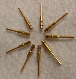 Stck. 10 Deutsch/TE Konnektivität 0460-010-2031, 16-18AWG vergoldeter Kontaktstift - Bild 1 von 4