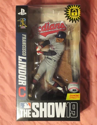 Figura Francisco Lindor Imports Dragon Playstation Diamond Dynasty "The Show 19" Foto 1 de 4