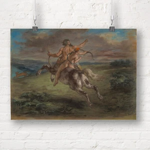 Eugene Delacroix: The Education of Achilles. Fine Art Print/Poster - Picture 1 of 1