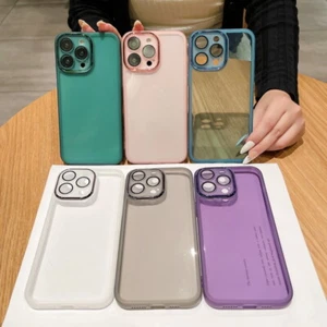 Phone Case For iPhone 15 14 13 Pro Max 12 11 Shockproof Slim Clear Bumper Cover - Photo 1 sur 14