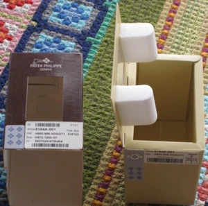 GENUINE PATEK PHILIPPE AQUANAUT 5164A WATCH SERVICE BOX CARDBOARD STORE STORAGE - Picture 1 of 8