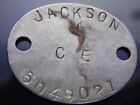 WW2 relic dogtag RAC RTR JACKSON Wounded 1st Reconnaissance Corps Feb 1945