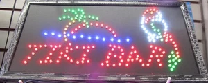 TIKI BAR, LED neon open sign, store sign, business sign, window sign - Picture 1 of 2