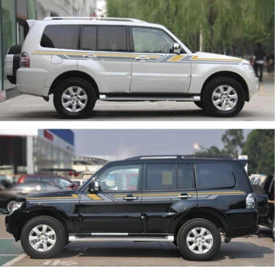 Fit For Mitsubishi Stripe Side Door Car Sticker Vinyl Sport Decal Custom Models - Image 1 of 4