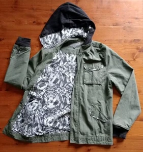 Chaqueta Krave Para Hombre Parka Con Capucha L Carga Militar Camuflaje Verde, Envío Gratis - Imagen 1 de 9