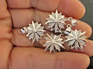 Sterling Silver Bethlehem Star Cross, Pendant, Вифлеемская Звезда, Marked..F - Picture 1 of 13