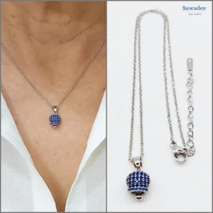 Collana con campanella capri catenina con ciondolo campanella con zirconi blu - Foto 1 di 9