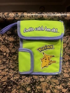 Vintage Pokémon Pikachu Side Pouch Satchel Bag Green Nintendo Gameboy - Picture 1 of 8