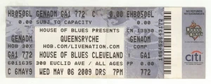 Queensryche 5/6/09 Cleveland OH House of Blues Rare Ticket! HoB - Picture 1 of 1