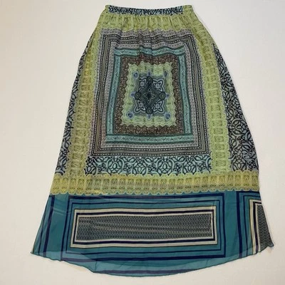 Falda One World Mujer Talla S Azul Bohemia Forrada Maxi Hada Femenina Phoebe Foto 1 de 4