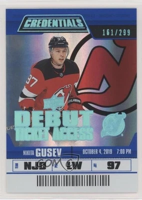 2019-20 Credentials Debut Ticket Access /299 Tier 4 Nikita Gusev #147 Rookie RC - Image 1 of 2