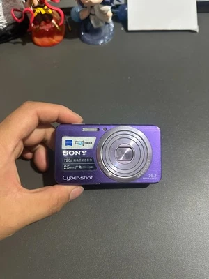 Sony W630 Purple-16.1MP CCD, 5x Optical Zoom 26-130mm, ENGLISH, Compact Cam - Image 1 of 4