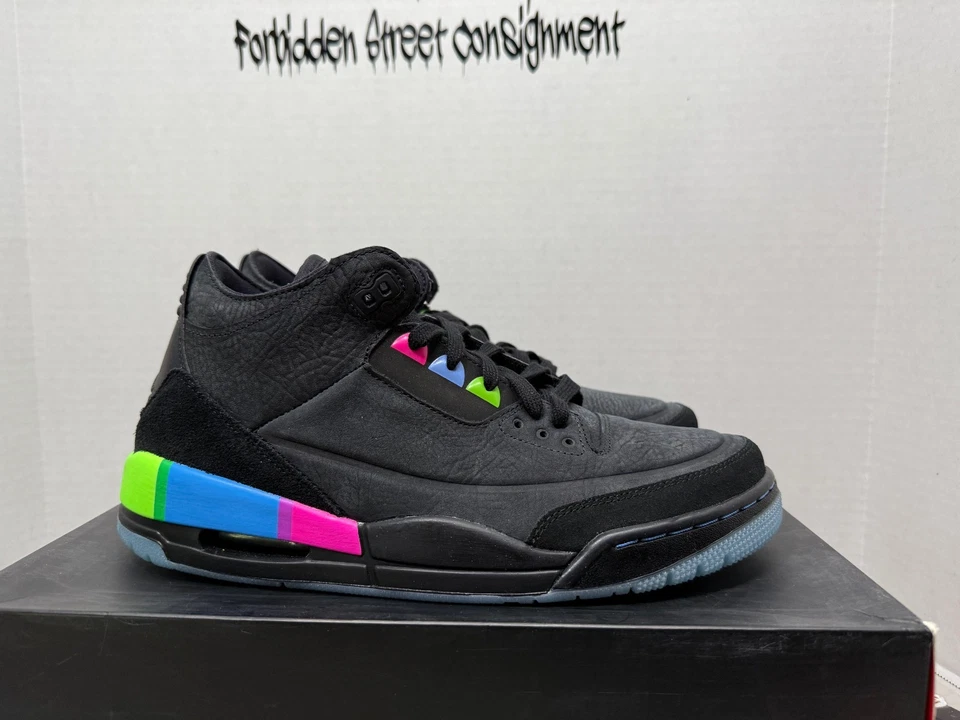Air Jordan 3 Retro Quai 54 AT9195-001 10.5 ds Foto 1 de 4