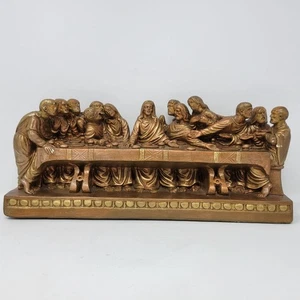 Estatua de tiza firmada por La Última Cena de colección MCM 13,5" - Imagen 1 de 11