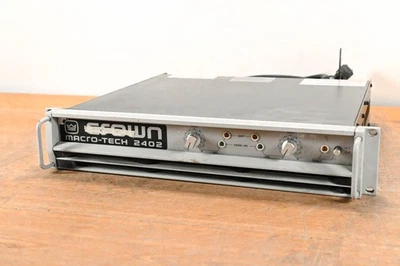 Crown Macro-Tech 2402 2-Channel Power Amplifier CG01TLZ - Image 1 of 4