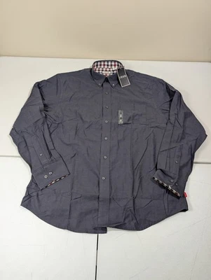 Camisa con botones IZOD para hombre talla grande azul manga larga nueva con etiquetas Foto 1 de 4