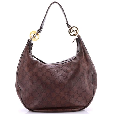 Gucci Twins Hobo Guccissima couro médio - Imagem 1 de 4