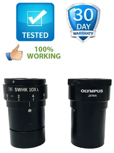 Par de oculares de microscopio de campo súper ancho Olympus SWHK 10X L - 30 MM - Imagen 1 de 23