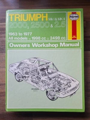 Triumph Mk 1 & 2 1963 77 Haynes Workshop Manual Book Hb 1983 Classic Car - Image 1 of 4