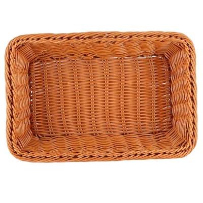 Household Desktop Rectangular Food Bread Fruits Storage Basket For Office - Image 1 of 4