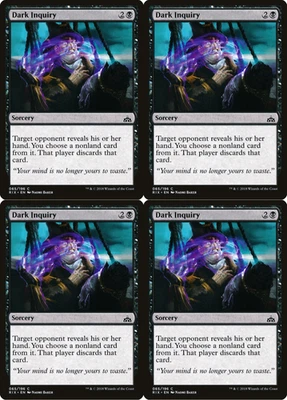 4x MTG 2018 DARK INQUIRY - SORCERY - MAGIC CARD x4 copies - Image 1 of 2