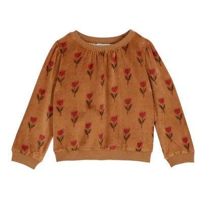 Sudadera EMILE ET IDA Terciopelo Tulipán | Caramelo Talla 8 A Foto 1 de 4