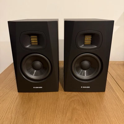 Adam Audio T5V Active Studio Monitor Pair w/ Power Cables, Used, Working Great - Image 1 of 4