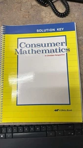 Abeka: Consumer Math Second Edition Solution Key - Picture 1 of 1