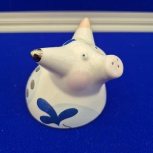 Villeroy And Boch Porcelain Pig Animal Park Series Pepper Shaker Original Plug - Picture 1 of 5