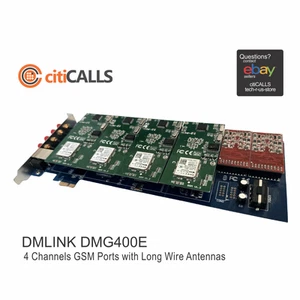 Dmlink DMG400E 4 GSM Wireless Modules PCI-E Card Asterisk Elastix Trixbox - Picture 1 of 5