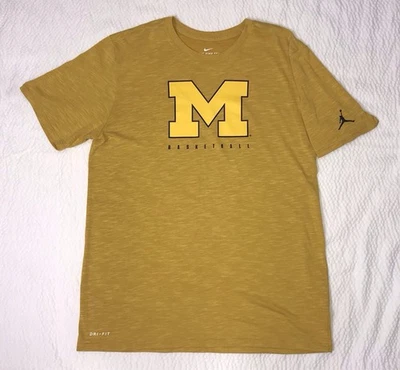 University Of Michigan Wolverine’s Basketball Nike Dri-Fit (L) T-Shirt - Image 1 of 4