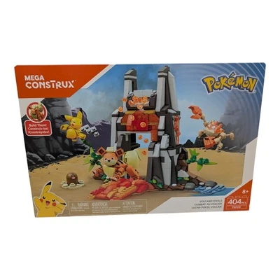 Mega Construx Pokemon Volcano Rivals Complete Unopened Box FNF08 Pikachu 404 Pcs - Image 1 of 4