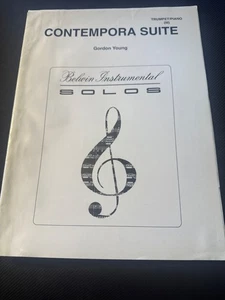 Contempora Suite for Trumpet & Piano by Gordon Young Belwin Music Book - Picture 1 of 3