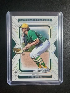NICK KURTZ 2025 Panini National Treasures Baseball #28/49 ROOKIE RC - Foto 1 di 2