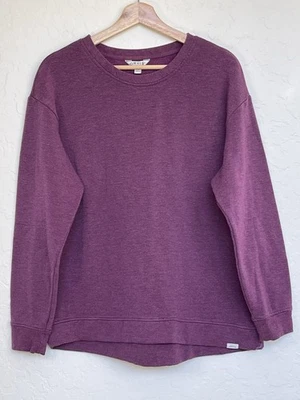 Pullover Orvis para mujer talla grande púrpura manga larga suave acogedor cuello redondo todos los días Foto 1 de 4