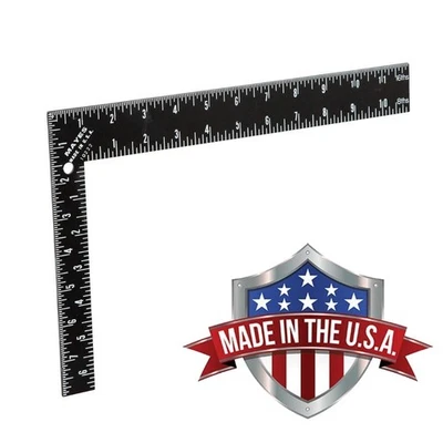 Mayes 12" Alto Contraste Utilidad Cuadrado, Acero Templado, Impresión Termo-Unida EE. UU. Foto 1 de 4