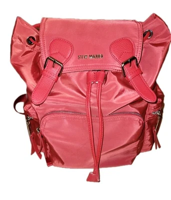Mochila de nailon Steve Madden correas ajustables - roja - nueva sin etiquetas Foto 1 de 4
