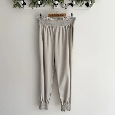 Pantalones Trina Turk Channel Islands imitación cuero tostado mediano nuevos con etiquetas 174039 Foto 1 de 4