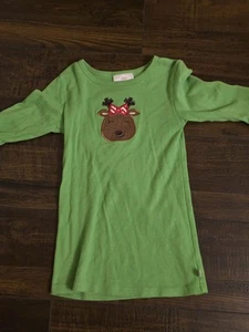 Lolly Wolly Doodle Christmas Dress for Girls. Green in color. Med Length - Picture 1 of 2