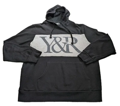 Young & Reckless Y&R Sudadera con Capucha XL Gris Negro Bolsillo Manga Larga Pullover Calle Foto 1 de 4