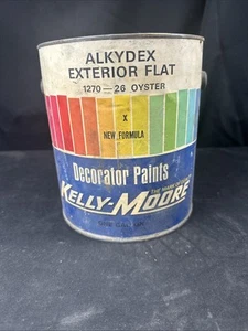 Lata de pintura decorativa vintage Kelly Moore alude exterior plana  - Imagen 1 de 4